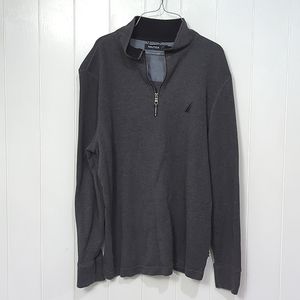 Like New Vintage Nautica Zip Collared Sweater